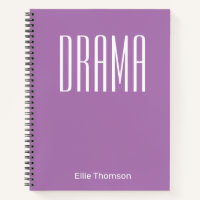 Clase Drama Club Escolar Purple Personalizado