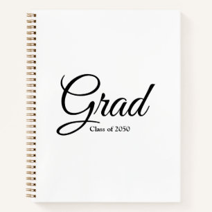 Cuaderno Clase Grad de texto del guión de personalizado bla