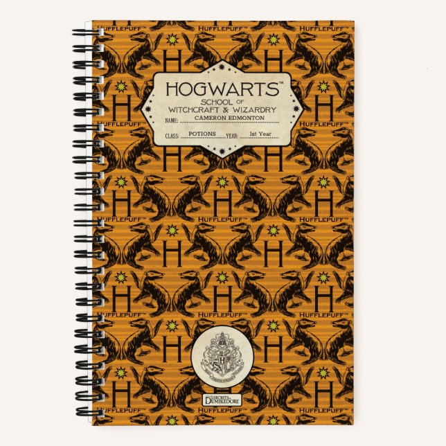 Cuaderno Clase HOGWARTS™ School HUFFLEPUFF™ (Anverso)