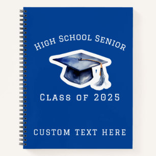 Cuaderno Clase secundaria azul de 2025 para portátiles