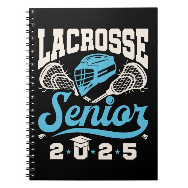 Cuaderno Clase Senior Lacrosse de 2025 Graduación (Frente)
