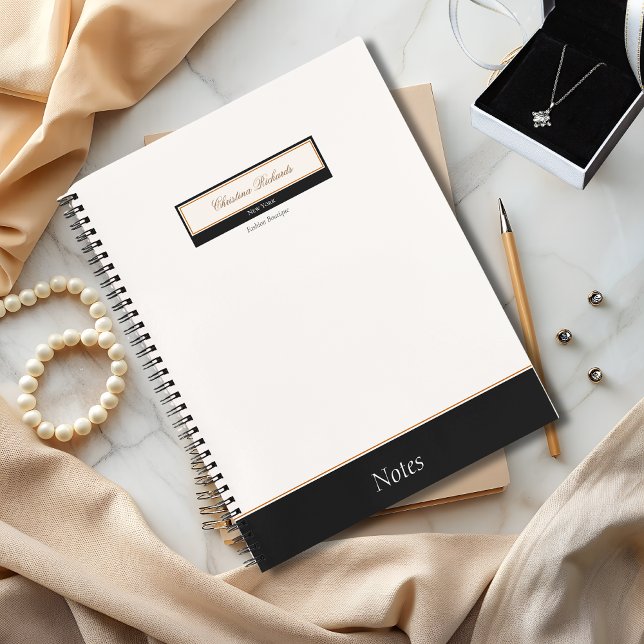 Cuaderno Clásica Marfil Negro (Subido por el creador)