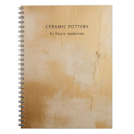 Cuaderno Clásica Moda artística Beige Óleo pintura textura