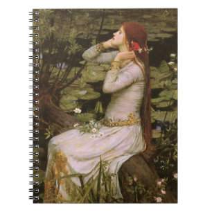 Cuaderno Clásica Ophelia de Shakespeare Nenúfar Arte de Bel