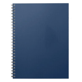 Cuaderno Clásico Azul Marino Color Sólido Minimalista