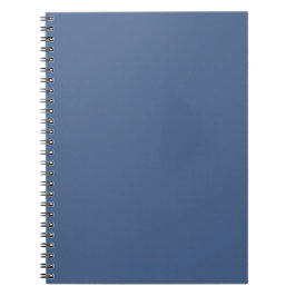 Cuaderno Clásico Azul Pizarra Color Sólido Minimalista