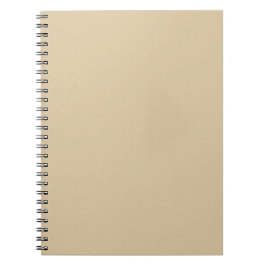 Cuaderno Clásico Beige Color Sólido Minimalista