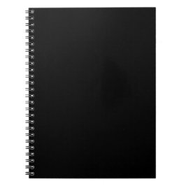 Cuaderno Clásico Color Sólido Negro Minimalista