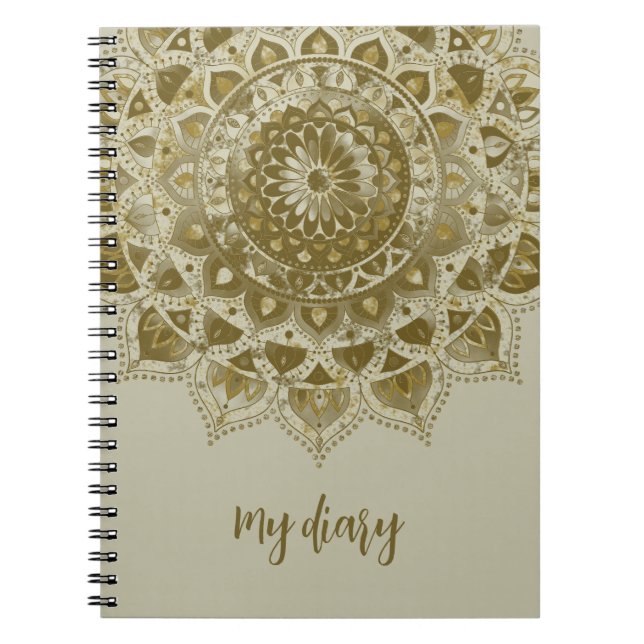 Cuaderno Clásico Colorido Estilo Mandala India 4 (Frente)