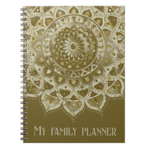 Cuaderno Clásico Colorido Mandala Estilo India 4