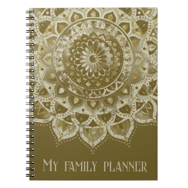 Cuaderno Clásico Colorido Mandala Estilo India 4 (Frente)