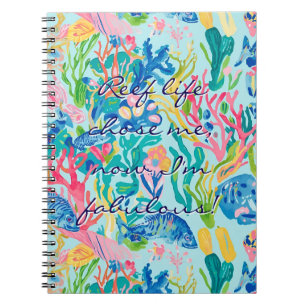 Cuaderno clásico con gráfico elegante