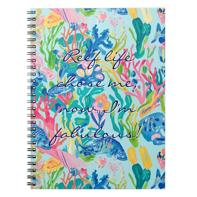 Cuaderno clásico con gráfico elegante (Frente)