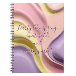 Cuaderno clásico con gráfico elegante