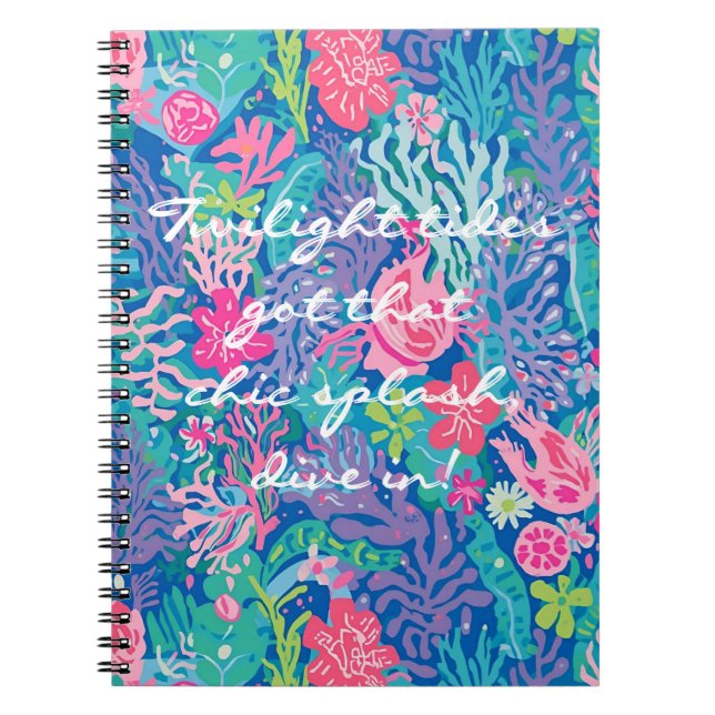 Cuaderno clásico con gráfico elegante (Frente)