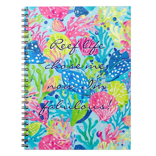 Cuaderno clásico con gráfico elegante (Frente)