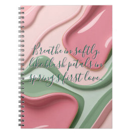 Cuaderno clásico con gráfico elegante