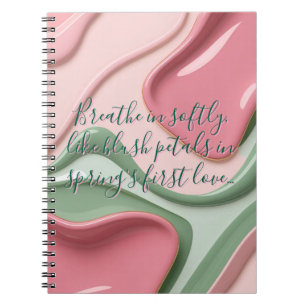 Cuaderno clásico con gráfico elegante