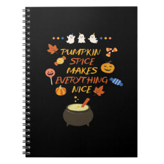 Cuaderno Clásico de citas de calabaza de Halloween