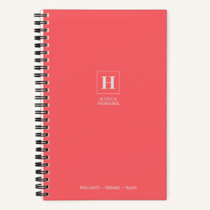 Cuaderno Clásico de Coral Monograma