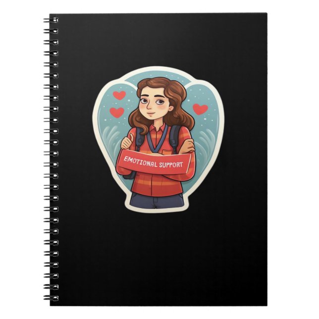Cuaderno Clásico de Coworker de Ayuda Emocional - Bestias d (Frente)