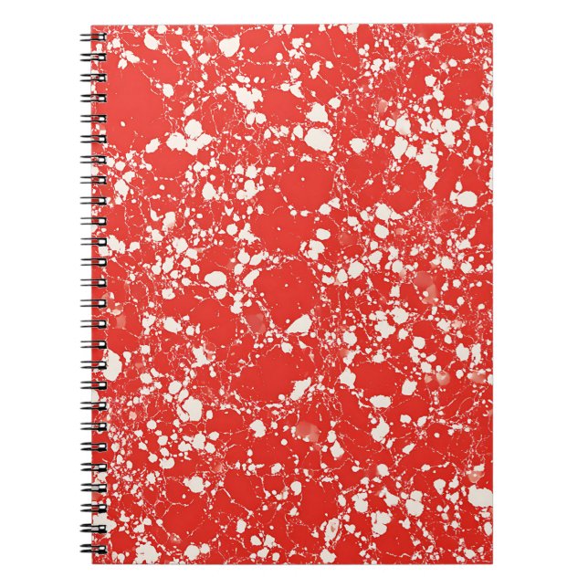 Cuaderno Clásico de Mármol Rojo (Frente)