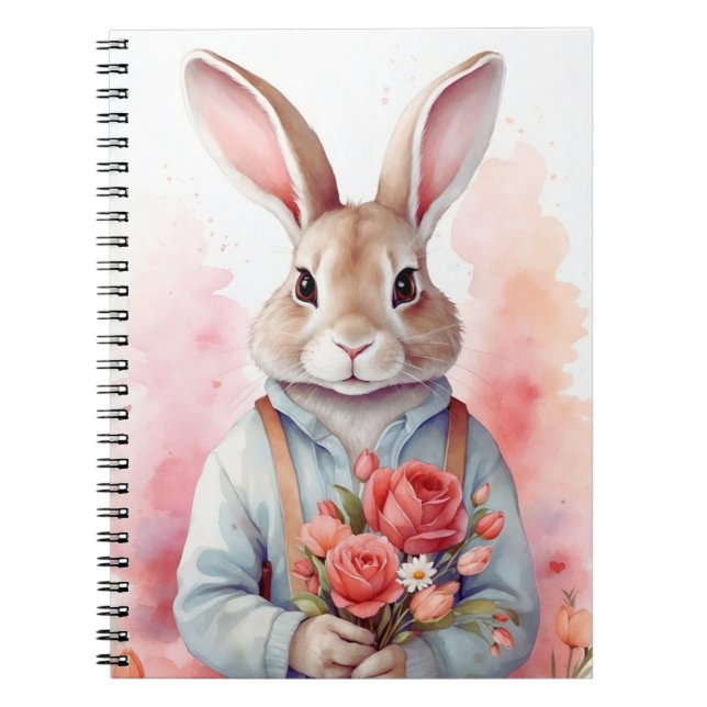 Cuaderno clásico de Pascua con conejo (Frente)