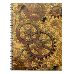 Cuaderno clásico de Steampunk del moreno