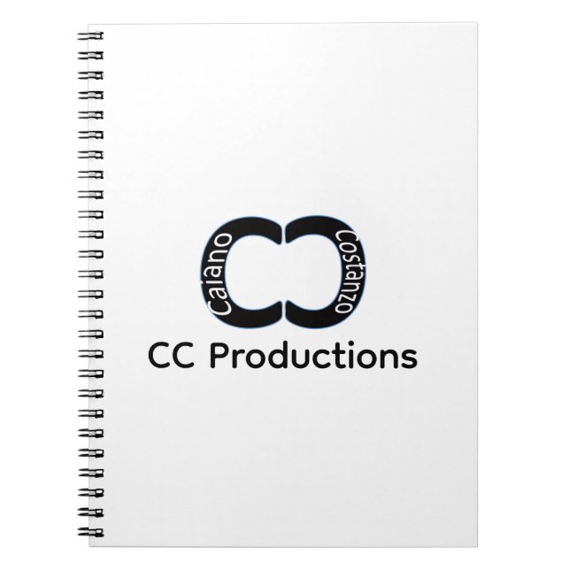 Cuaderno clásico en espiral de CC Productions (Frente)