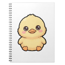 Cuaderno clásico en espiral de patito bebé lindo