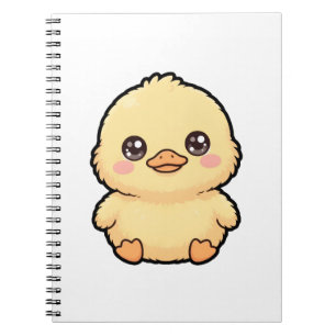 Cuaderno clásico en espiral de patito bebé lindo