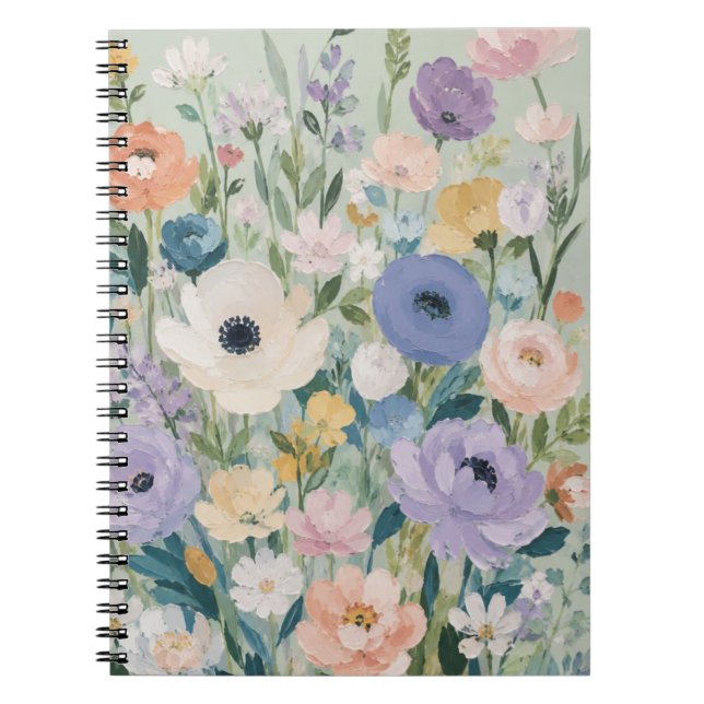Cuaderno Clásico Floral de Jardín de Flores Silves (Frente)