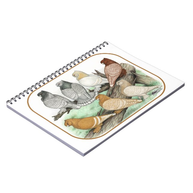 Cuaderno Clásico Frill Pigeons Blondinettes (Lado Izquierdo)