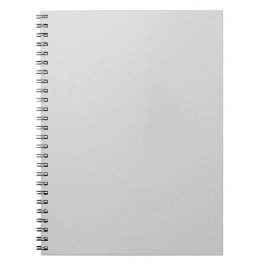 Cuaderno Clásico Gris Claro Color Sólido Minimalista