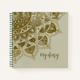 Cuaderno Clásico Mandala Colorido Estilo India 4