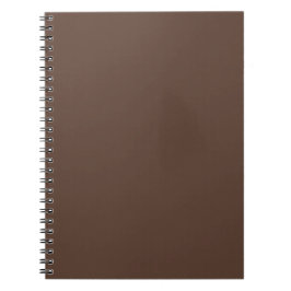 Cuaderno Clásico marrón chocolate color sólido minimalista