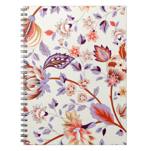Cuaderno Clásico paisley y patrón de encaje fino, palo pers