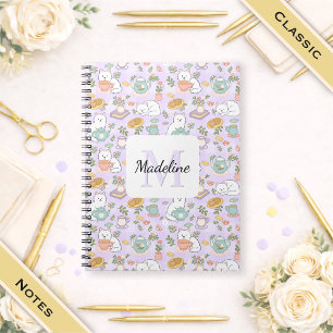Cuaderno Clásico Té y Gatos Bibliófilos