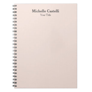 Cuaderno Clásico Único Profesional Simple