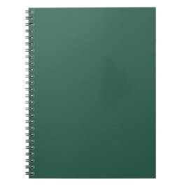 Cuaderno Clásico Verde Bosque Color Sólido Minimalista