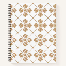 Cuaderno "Classic Lattice" Floral Geométrico Tapa Dura