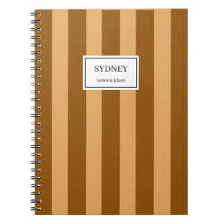 Cuaderno Classic Striped Notebook Custom Name Journal 