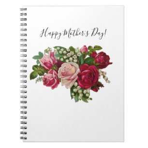 Cuaderno Classic Victorian Roses Lily of the Valley Romance