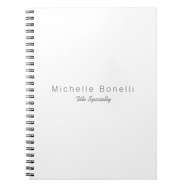 Cuaderno Classy Stylish Tu Nombre (Frente)