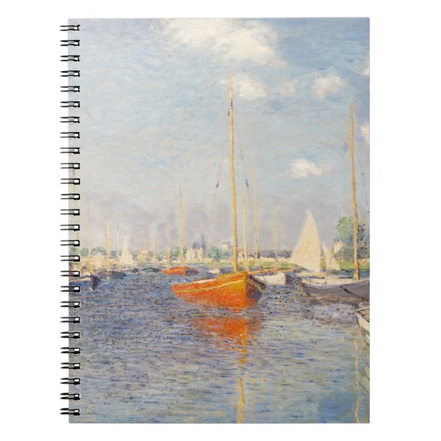 Cuaderno Claude Monet. Barcas rojas, Argenteuil (Frente)