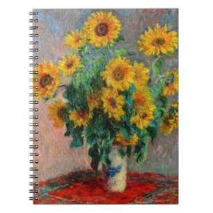 Cuaderno Claude Monet - Bouquet de girasoles