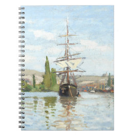 Cuaderno Claude Monet. Buques montando en el Sena en Ruán