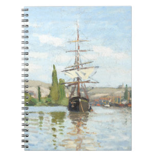 Cuaderno Claude Monet. Buques montando en el Sena en Ruán