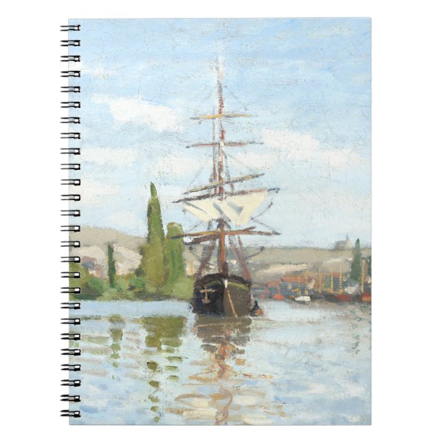 Cuaderno Claude Monet. Buques montando en el Sena en Ruán (Frente)