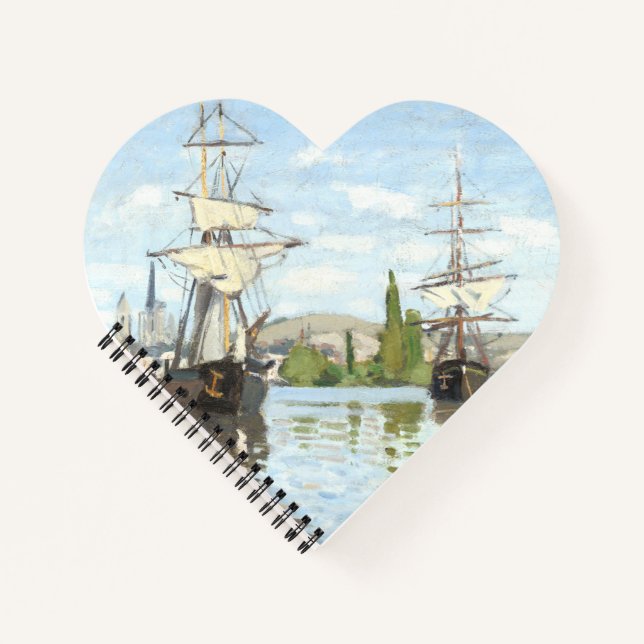 Cuaderno Claude Monet. Buques montando en el Sena en Ruán (Anverso)